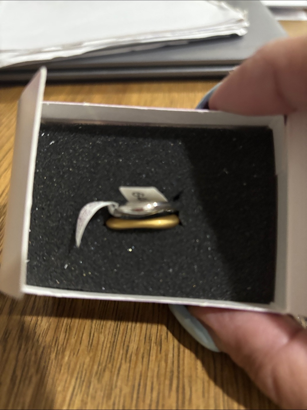 Lia Sophia stackable Ring - Gold and Silver